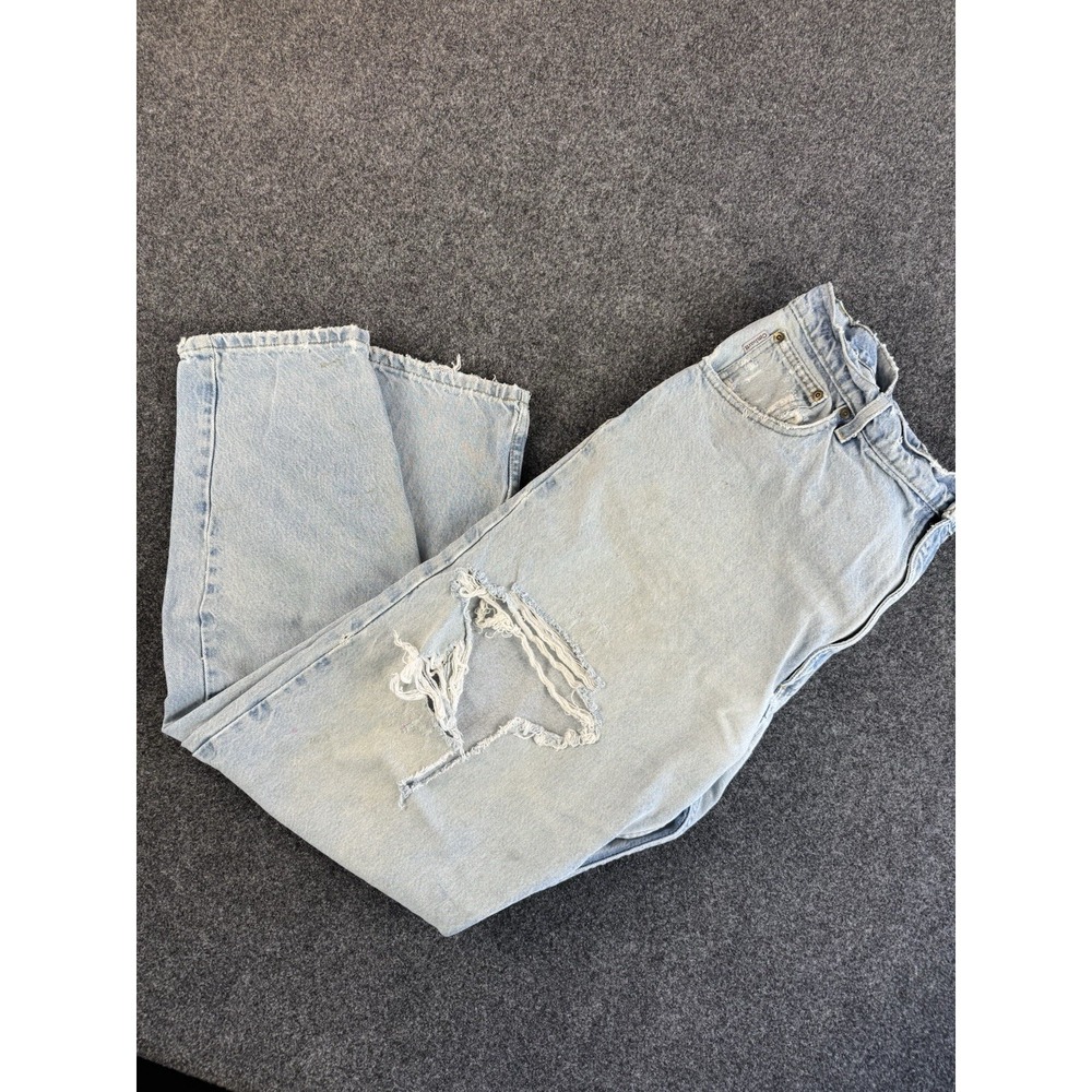 Carhartt B17STW Distressed Jeans 40x34 Relaxed Fit Faded Workwear